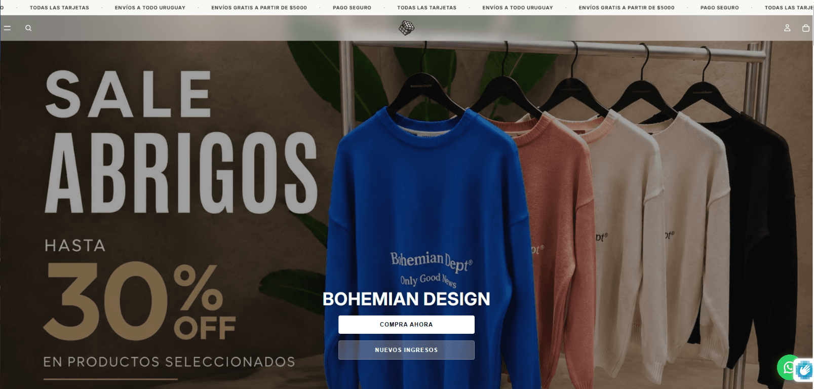 Tienda online Bohemian Design