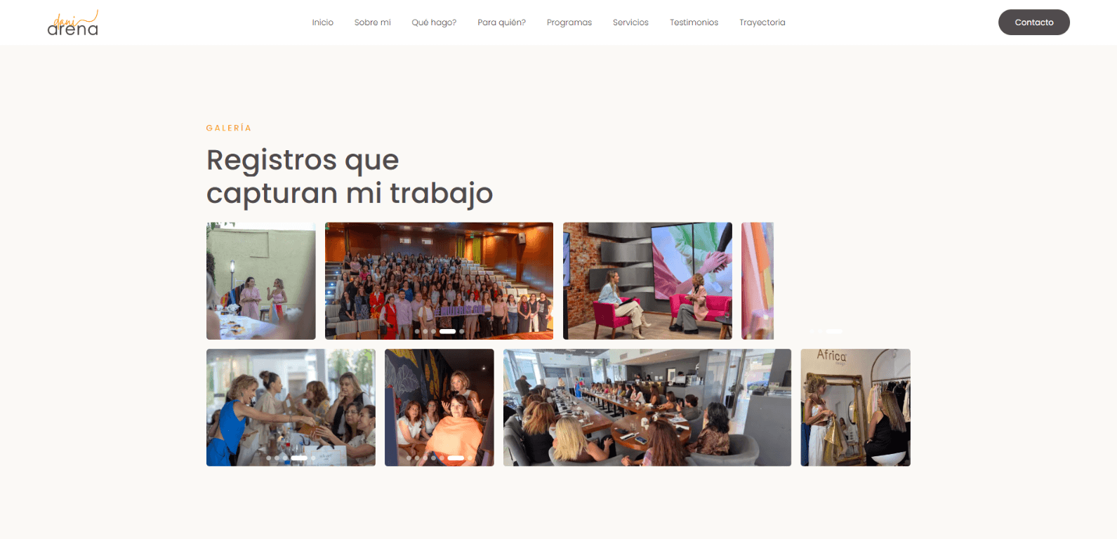 Galería de actividades y eventos de Dani Arena